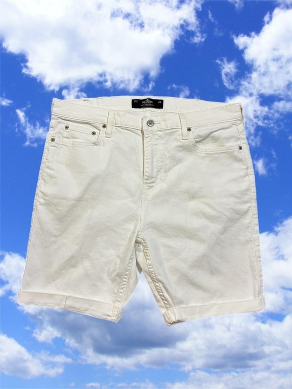 NWOT - Hollister  Mens White Jean Shorts